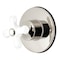 Kingston Brass KS3036PX Single-Handle Three-Way Diverter Valve with Trim Kit, Polished Nickel KS3036PX - alternate 1